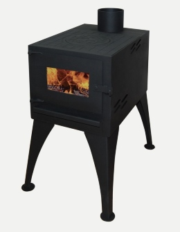 Печь-мангал с плитой ЭкоКамин Кёльн-турбо (РК 009Т)